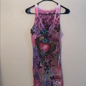 Fitted T shirt dress